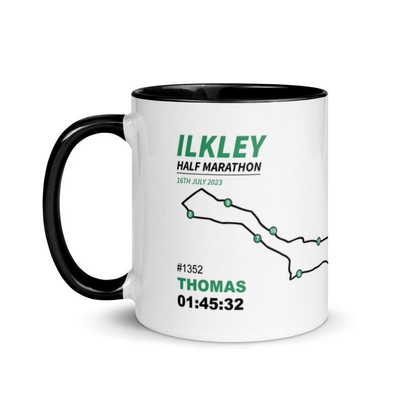 Ilkley Half Marathon Personalised Race Mug
