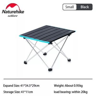 Naturehike Camping Mini Folding Table (Black) - SMALL