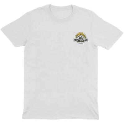 MOTONOMAD OUTDOORS T-SHIRT WHITE (100% COTTON)