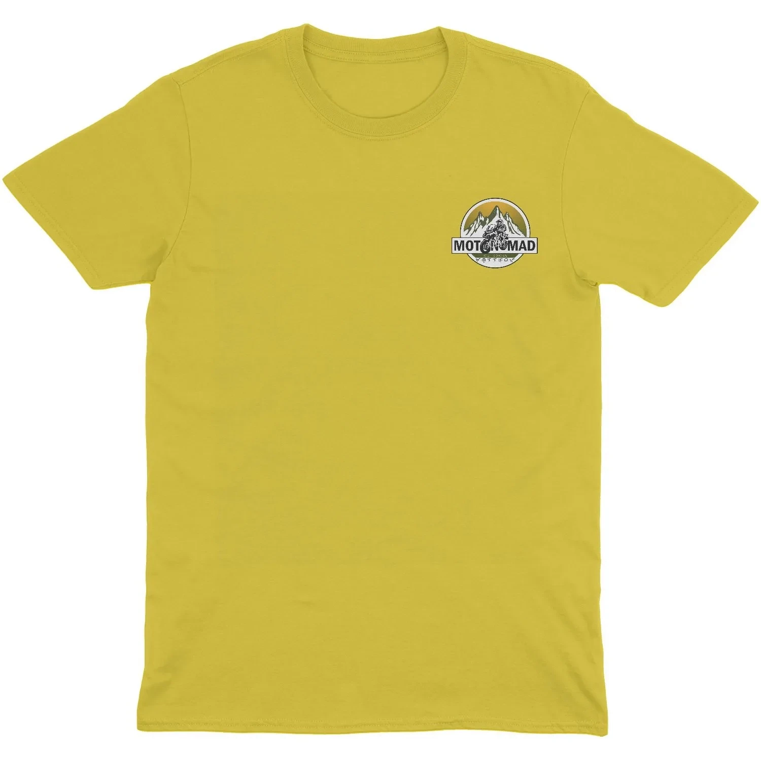 MOTONOMAD OUTDOORS T-SHIRT YELLOW (100% COTTON)