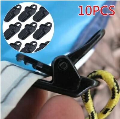 10pcs Outdoor Camping Fixed Plastic Alligator Clip