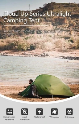 Naturehike Cloud Up 3 People Tent Ultralight - NH18T030-T