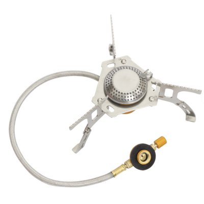 Camping Portable Outdoor Folding Stove with Butane Adapter