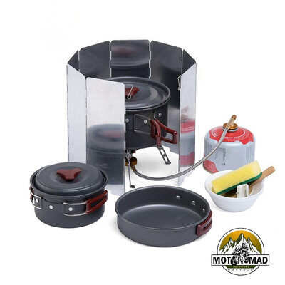 Ultralight Outdoor 10 Plates Foldable Wind Shield for Camping Stoves