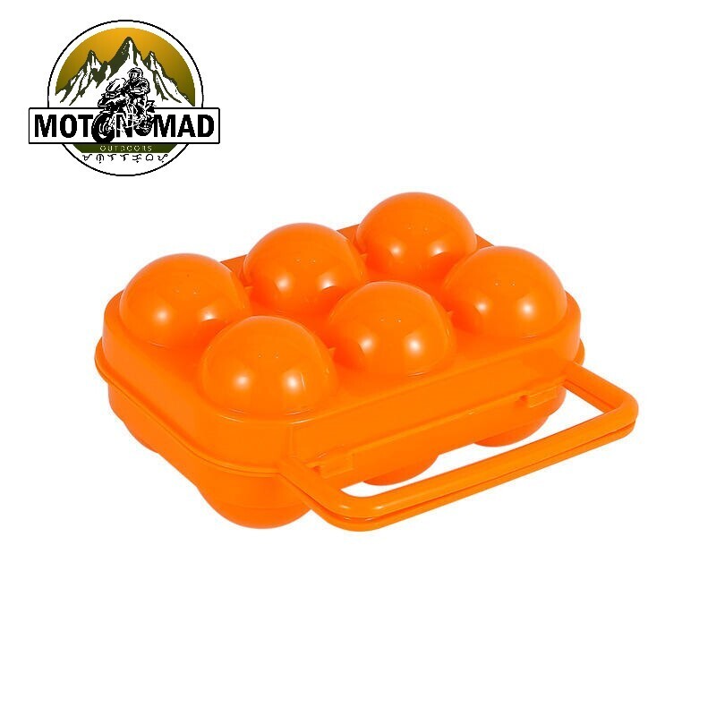 6 Grid Egg Storage Box Plastic for Camping and Outdoors
