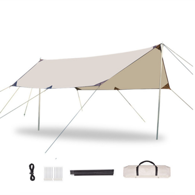 Camping Silver Coated Awning/Canopy/Tarp (16ft x 9ft)