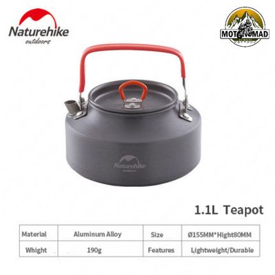 ​Naturehike 1.1L Outdoor Camping  Aluminum Alloy​ Cookware Kettle