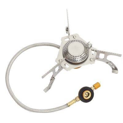 Camping Portable Outdoor Folding Stove with Butane Adapter