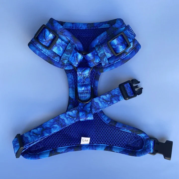 Blue Marble Adjustable Dog Harness