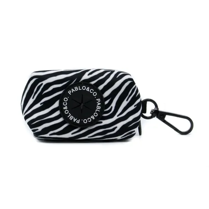 Black & White Zebra - Dog Poop Bag Holder