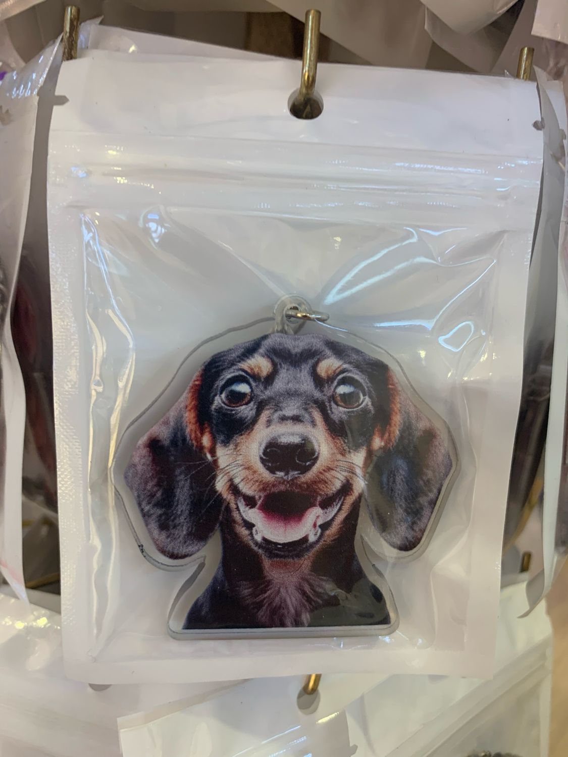 Keychain - Black &amp; Tan Smiley