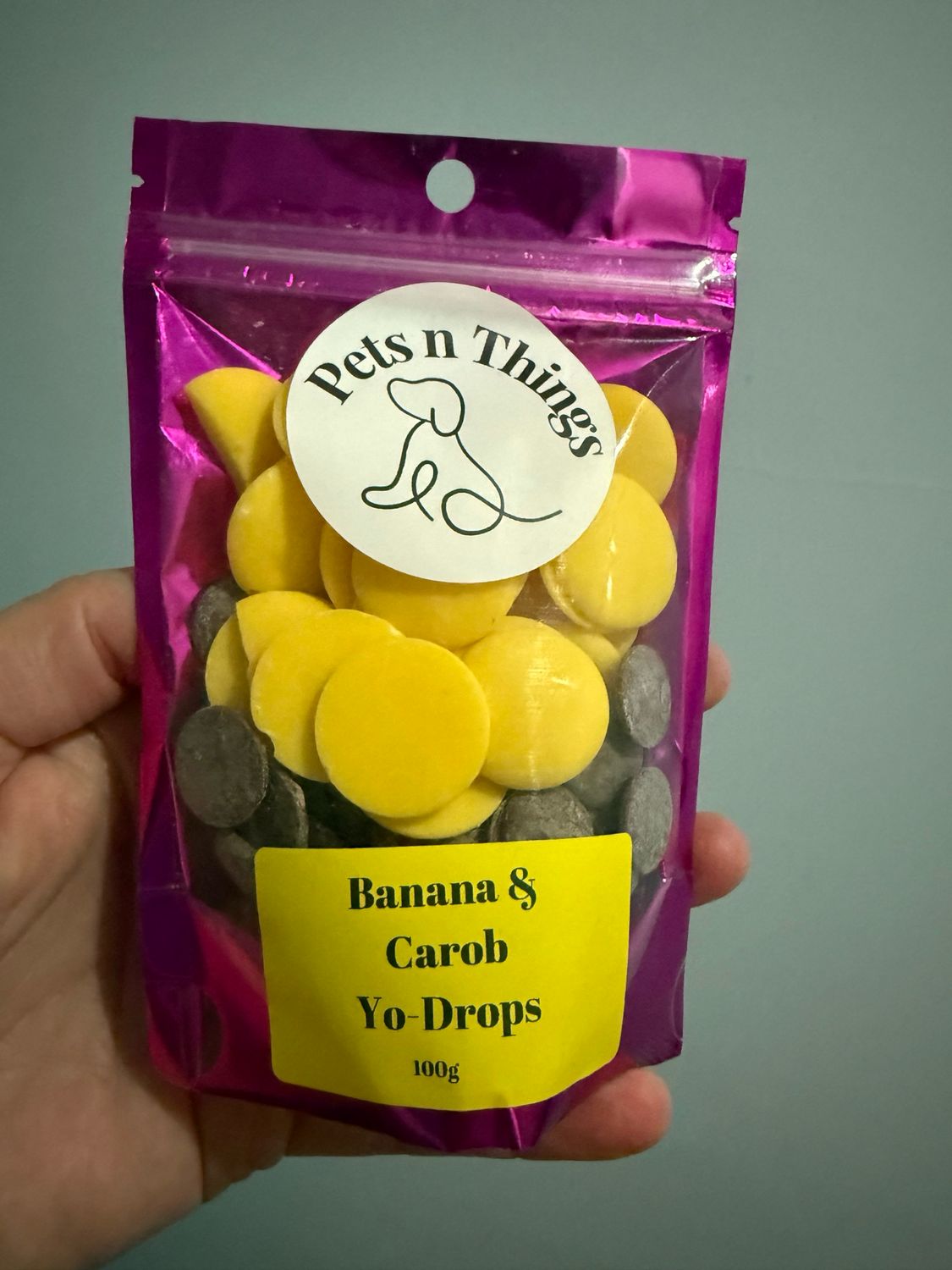 Carob &amp; Banana Yo-Drops