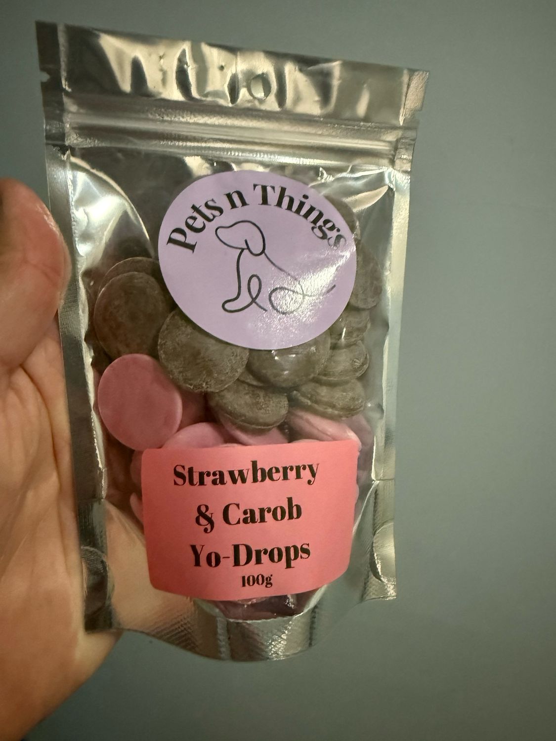 Carob &amp; Strawberry Yo-Drops