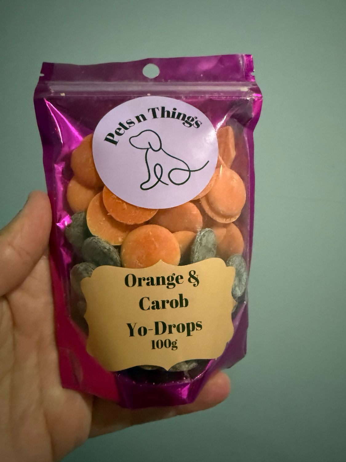 Orange &amp; Carob Yo-Drops
