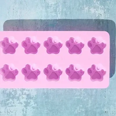 Paw Print Silicone Pet Treat Moulds