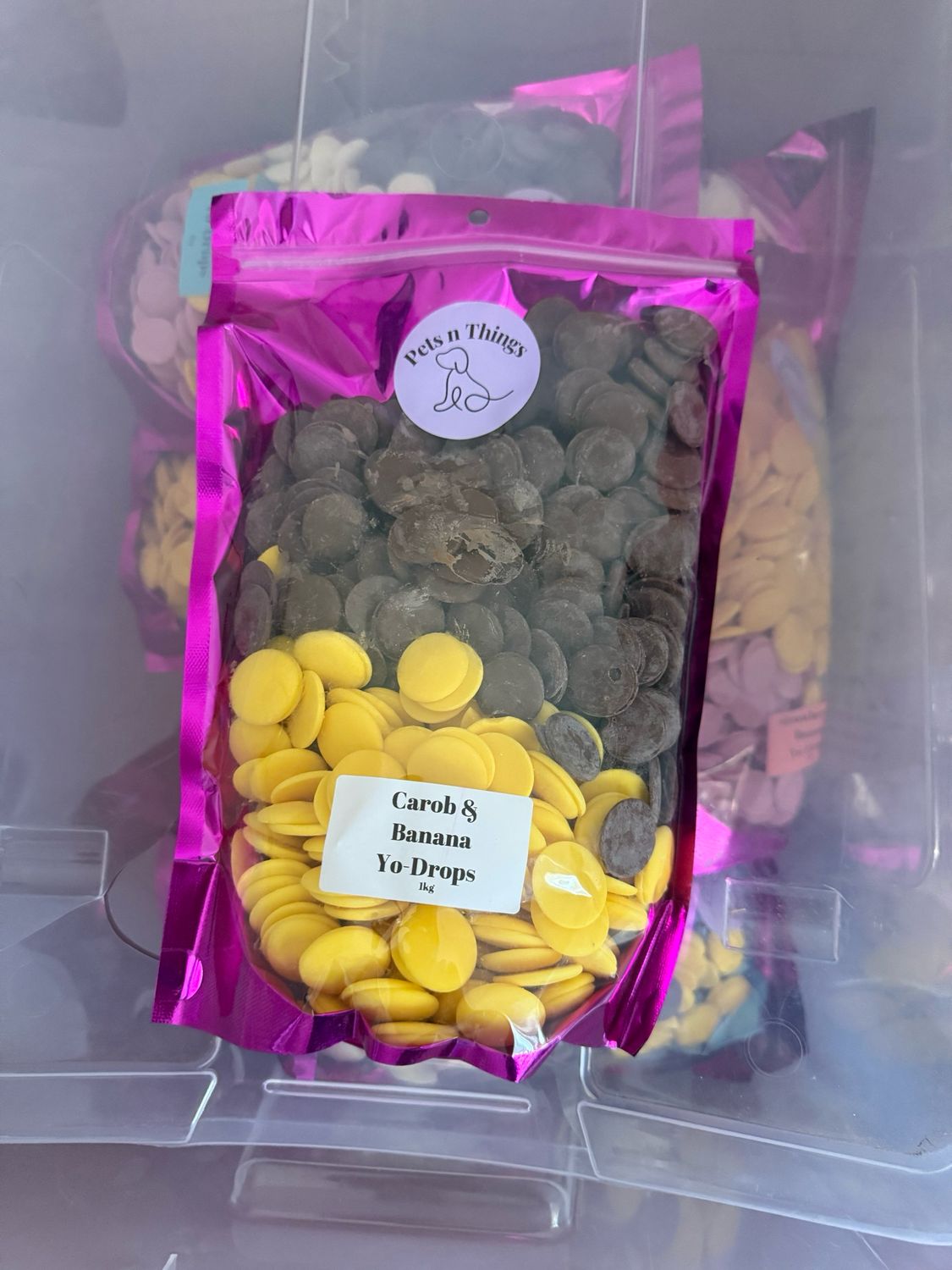 Banana &amp; Carob Yo-Drops - Value 1kg Pack