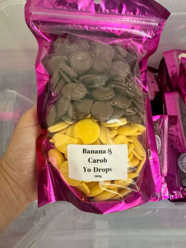 500g Banana &amp; Carob Yo-Drops