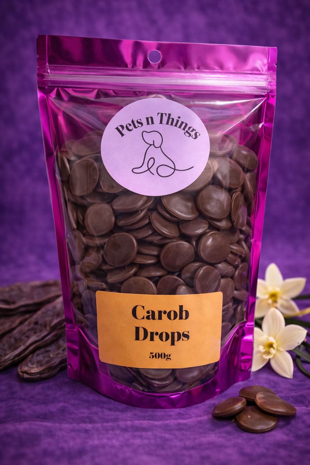 Carob Drops - 500g Bag