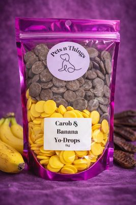 Banana &amp; Carob Yo-Drops - Value 1kg Pack