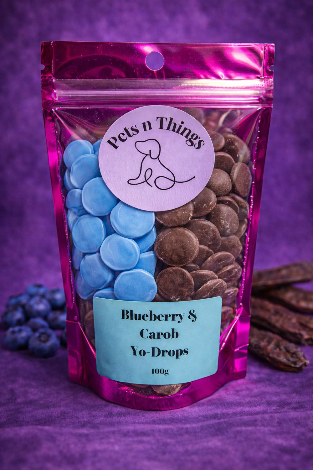 Blueberry &amp; Carob Yo-Drops