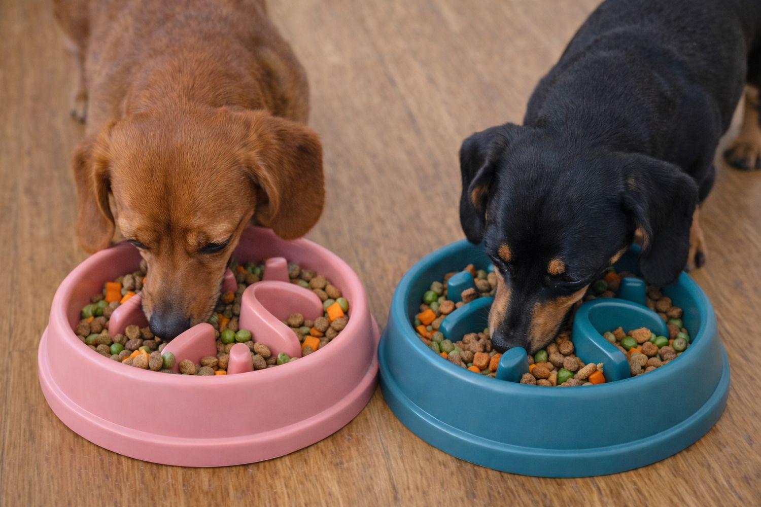 Pink Slow Feeder Bowl