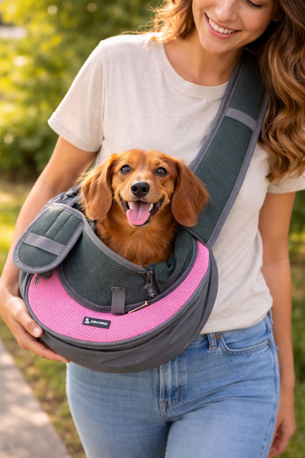 Small Dog Carry Bag - Pink