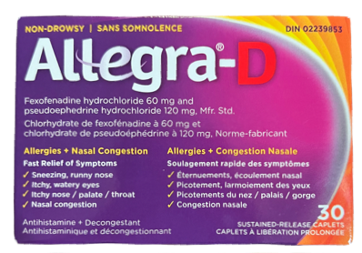 ALLEGRA D Allergy Nasal Congestion