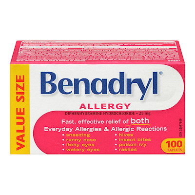 BENADRYL CAPS 100'S