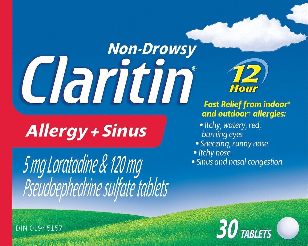 CLARITIN ALLERGY & SINUS 30 TAB