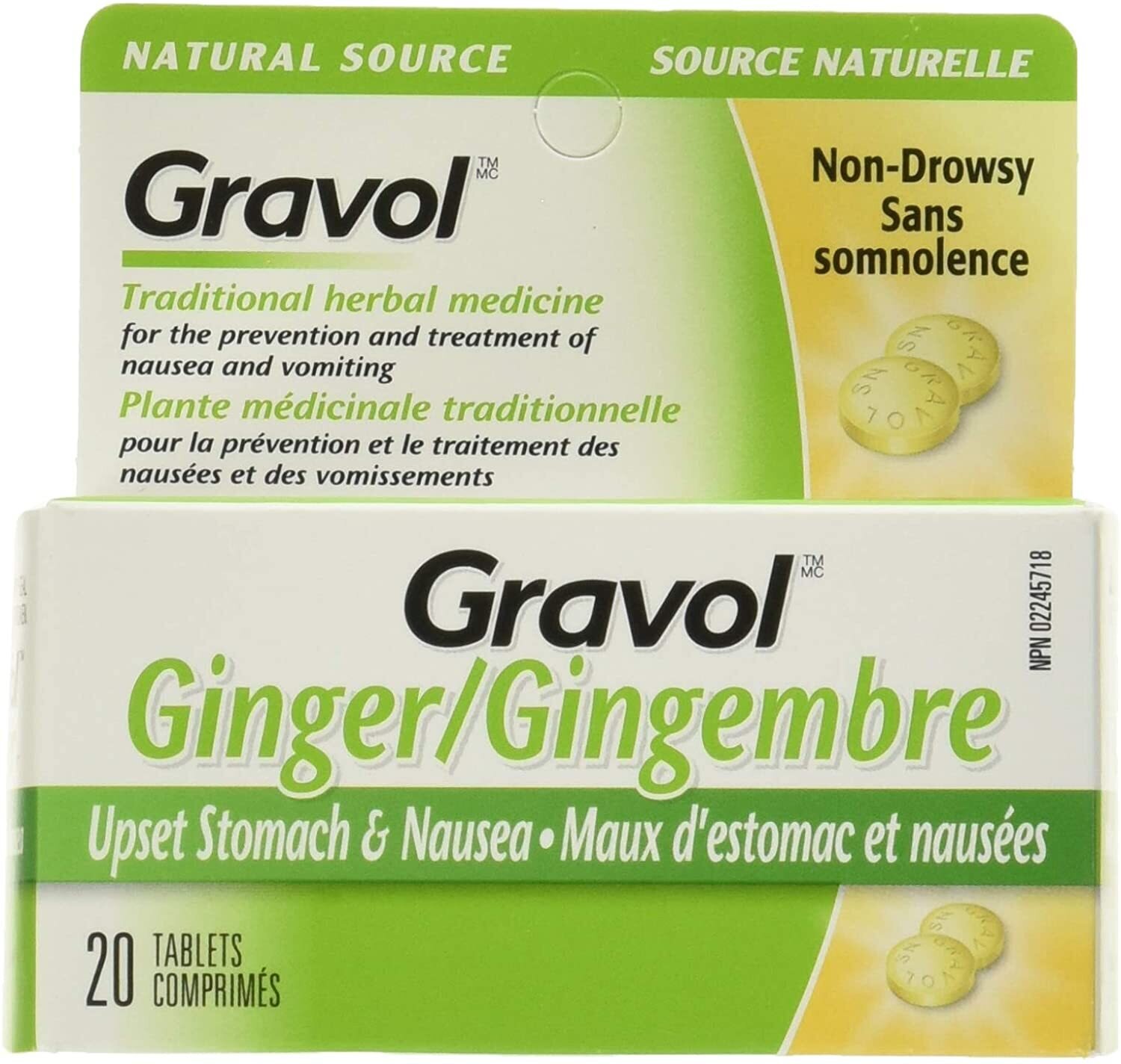 Ginger Gravol Non-Drowsy