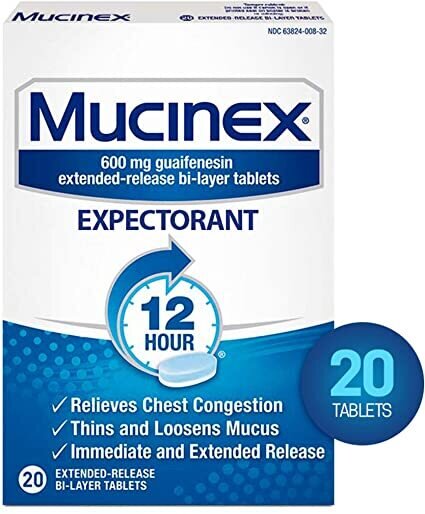 Mucinex Expectorant 20 tablets (600mg)