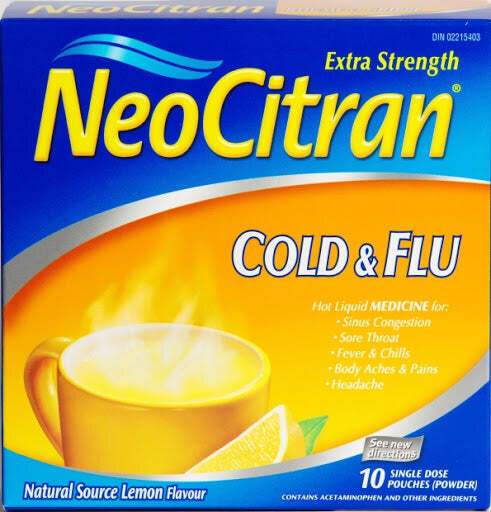 NeoCitran Cold & Flu Extra Strength 10 pack Lemon
