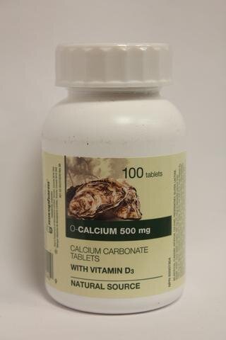 Novo Calcium Oyster  500mg 100 Tablets
