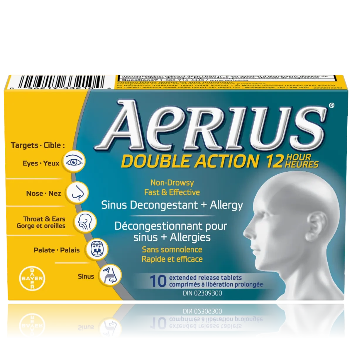 Aerius Dual Action 12 Hour Non Drowsy Allergy and Sinus