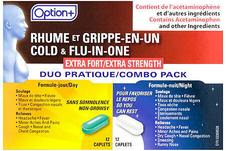 Option+ Cold & Flu-in-one Day & Night Extra Strength