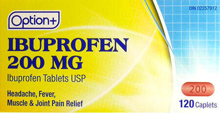 Option+ Ibuprofen 200mg (120) Caplets