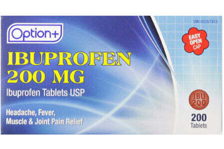 Option+ Ibuprofen 200mg (200) Tablets