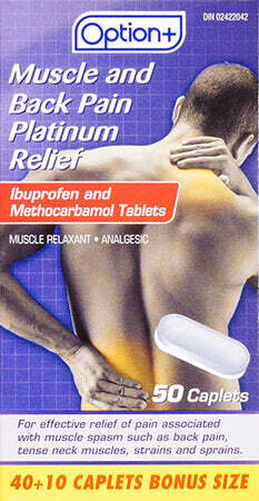 Option+ Muscle and Back Platinum Relief (50) Caplets