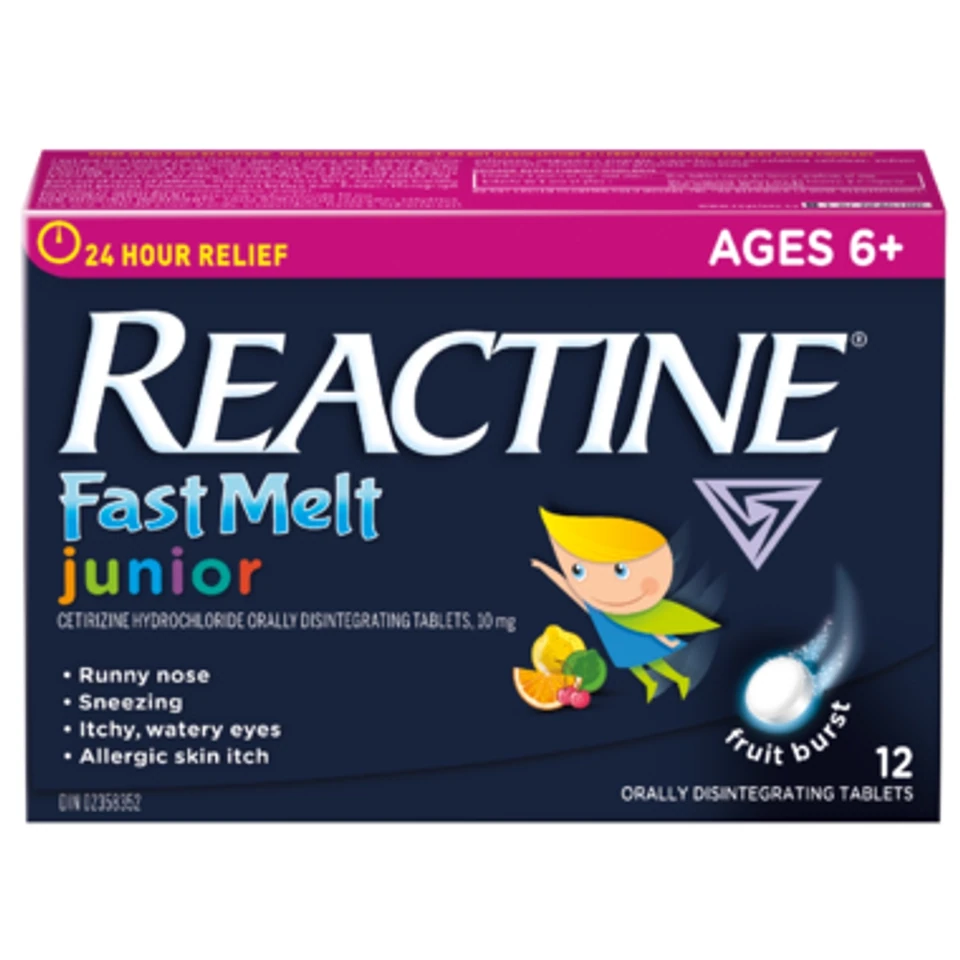 Reactine Junior - Fast Melt Allergy Tablets