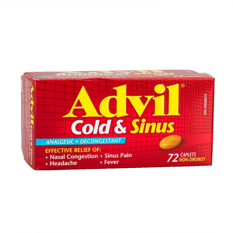 Advil Cold & Sinus 72