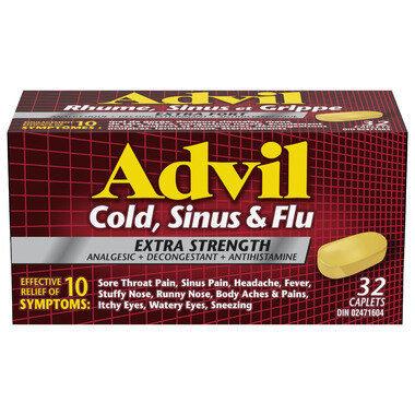 Advil Extra Strength Cold, Sinus & Flu Caplets