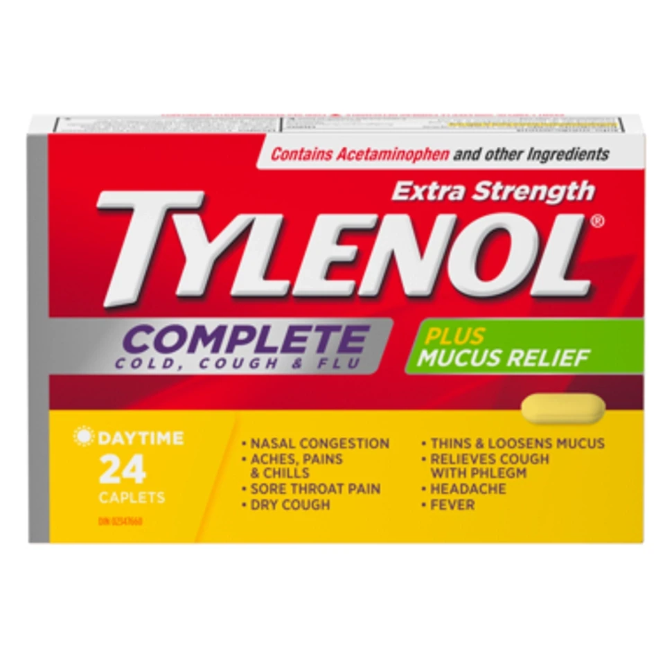 Tylenol Complete Cold, Cough & Flu Fast Acting Daytime Relief