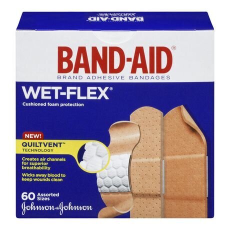 Band-Aid Wet Flex Dressing Astd 60