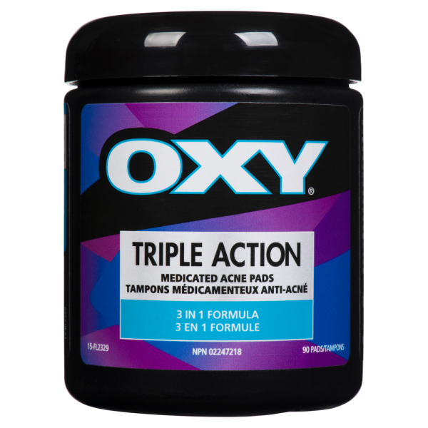 Oxy Triple Action 3 in 1 Formula Medicated Acne Pads