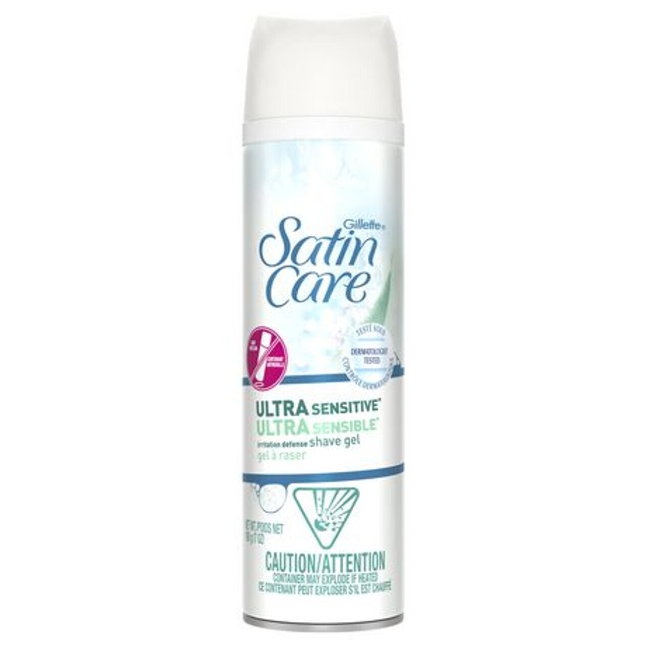Gillette Satin Care Sensitive Skin Shave Gel with Aloe Vera, 198 g