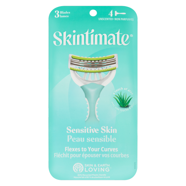 Skintimate 3 Blades Sensitive Skin 4 pk