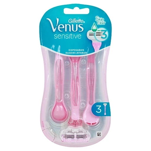 Gillette Venus Sensitive Disposable Razors, 3 pk