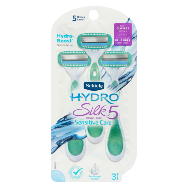 Schick Hydro Silk 5 Sensitive Care, 5 Blades