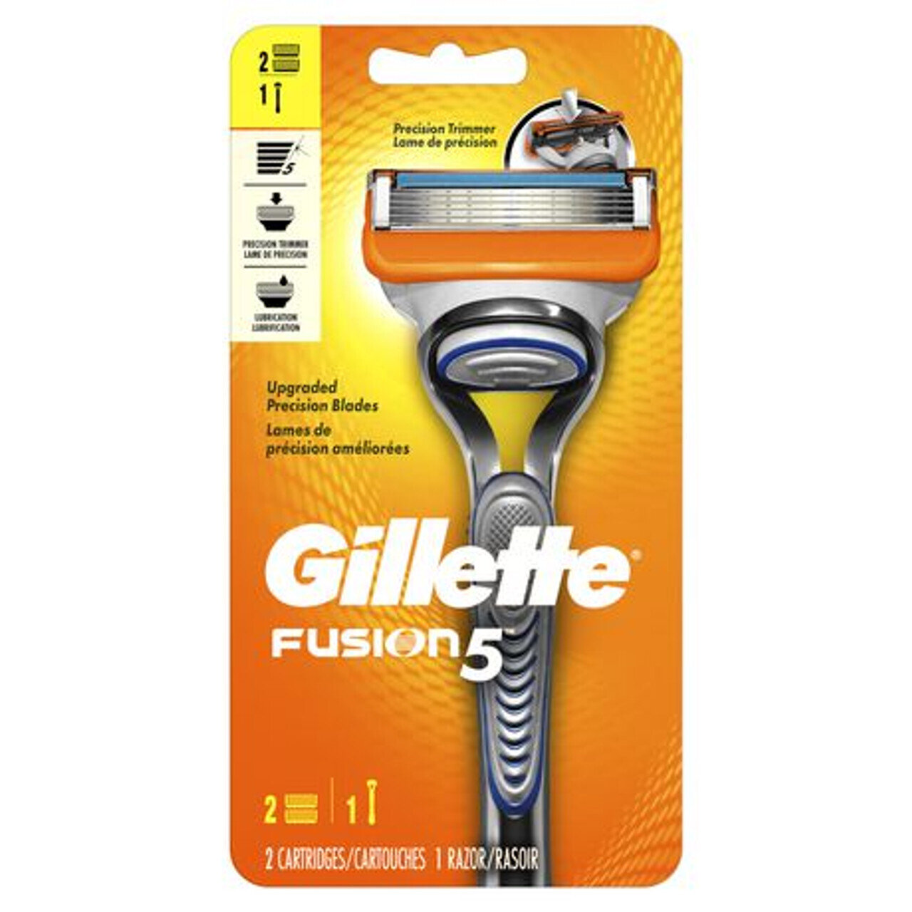 Gillette Fusion 5 Razor 2 Cartridges + 1 Razor