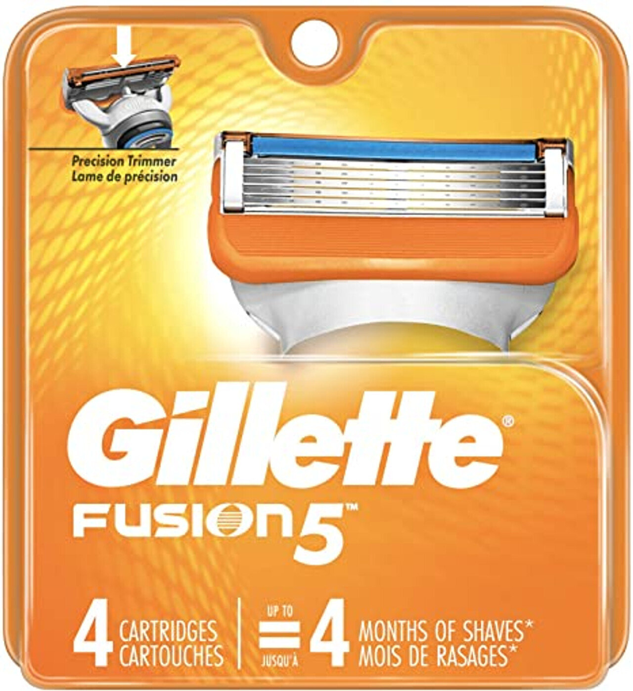Gillette Fusion 5 Refill, 4 Cartridges